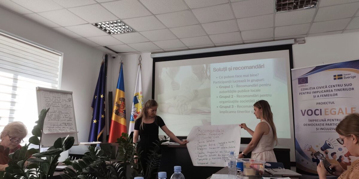 AO Creative Women, la primul focus grup „Voci Egale” de la Cahul
